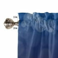 thumbnail image 5 of Christmas Kitchen Curtains and Valances Set, Grey Xmas Ball Snowflake Pine Leaf Blue Background Rod Pocket Window Valance Window Curtain Panels for Living Room Bedroom Laundry, 27.5x24in, 3 Pieces, 5 of 7