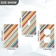 thumbnail image 7 of Yayeee Toggle Light Switch Wall Plate 1-Gang 4.5"x2.7" Home Decorative Outlet Cover, Striped Pattern, 7 of 7