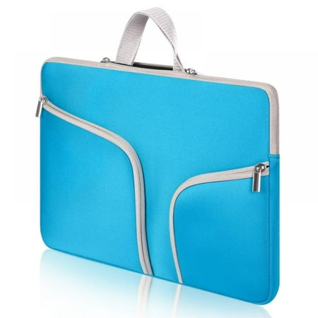 15" 15.6" Laptop Sleeve Case Carry Bag Universal Laptop Bag For MacBook Samsung Chromebook HP Acer Lenovo, Blue