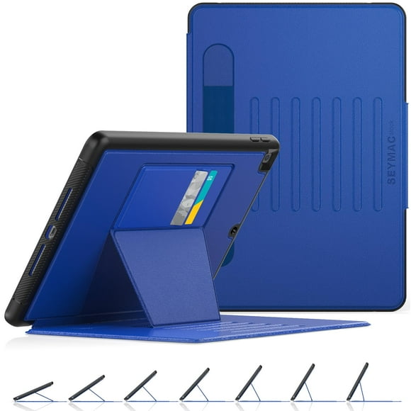 Funda SEYMAC stock para iPad de 9ª, 8ª y 7ª generación de 10,2 pulgadas, azul