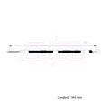 thumbnail image 2 of Cable Chicote Freno Trasero Derecho Compatible Con Chevrolet Beat 1.2L 2018 2019 Tambor CAHSA Cable Chicote Acelerador, 2 of 6