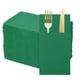 thumbnail image 1 of 100 Pcs Servilletas Desechables con Sensación de Lino y Bolsillos para Cubiertos Incorporados, Servilletas de Papel para Cuchillo y Tenedor Verdes, 1 of 6