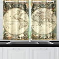 thumbnail image 4 of CADecor Vintage Old World Map Window Treatment Panel Curtains Window Curtain Kitchen Curtain,Two Piece 26x39 Inches, 4 of 4