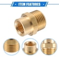 thumbnail image 4 of Conector de lavadora a presión Unique Bargains M14x1.5 a 14mm G1/2" adaptador de manguera masculino y femenino accesorios de latón, 4 of 7