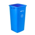thumbnail image 7 of Clean Tek Professional 23 gal Square Blue Plastic Recycling Bin - 16" x 15 3/4" x 30 3/4" - 1 count box, 7 of 7