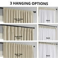 thumbnail image 5 of Half Price Drapes Signature Ivory Extra Wide Velvet Blackout Curtains (1 Panel), 100W X 120L, 5 of 11