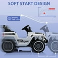 thumbnail image 4 of 12V Kids Ride-On Truck with Remote Control, LED Lights, Music & Bluetooth, 2 Driving Modes, Shock Absorbers, for Ages 2-5, 4 of 6
