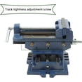 thumbnail image 4 of waltyotur 5-Inch Drill Press X-Y Compound Vise Blue Heavy Duty Benchtop Compound Cross Slide Vise Fit for Clamping Workpiece Processing, 4 of 7