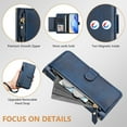 thumbnail image 7 of for Samsung Galaxy M42 Phone Case Wallet Protective Case leather Cover with magnetic closed credit card slot shockproof protection phone case, 7 of 7