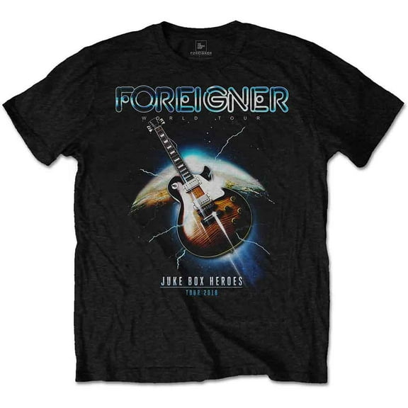 Foreigner Unisex T-Shirt Juke Box Heroes (XX-Large)
