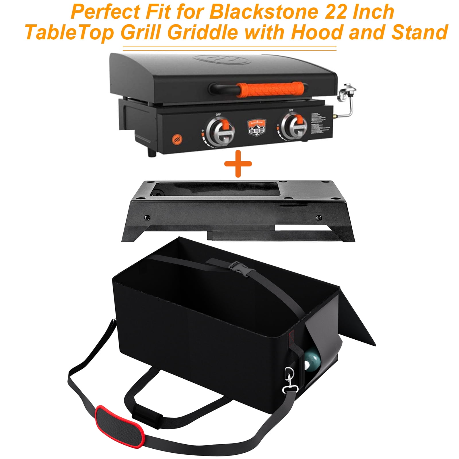 22 inch Griddle Carry Bag Fit for Blackstone 22 inch Griddle with Hood Lid and Stand,Fit for Blackstone 22 inch Griddle with Hood and Stand 22 inch Griddle Carry Bag