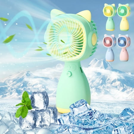 

Isvgxsz New Office Decor Portable Handheld Small Fan Battery Operated Small 14 to 21 Hours Mini Cool down Rechargeable Gift Quiet for Desktop for Students Speed Travel Usb Charging Home Improvement