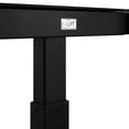 thumbnail image 2 of Seville Classics Airlift Electric Height Adjustable Desk with Tempered Glass Top, USB Charging Ergonomic Sit Stand Modern Home Office Workstation, 47.5" x 24" Pull Out Drawer, Black, 2 of 15