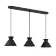 thumbnail image 2 of Linear Chandelier in Matte Black, 2 of 7