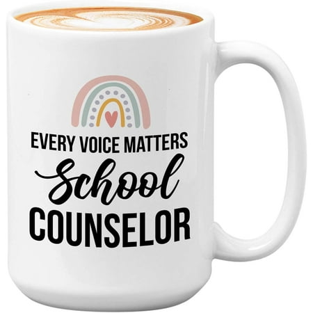 

Job Coffee Mug 11oz White Every Voice School Counselor Funny Occupation Quotes School Teacher Counseling Teaching Classroom Teacher