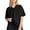 Black, variant on Kids Shirts V Neck Short Sleeve Kids Red T Shirt Basic Plain Kids T Shirts 4-5 Years