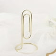 thumbnail image 5 of Efavormart 5 Pack | Gold Metal 5" Paperclip Card Holder Stands, Table Number Stands, Wedding Table Menu Clips, 5 of 11