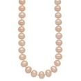 thumbnail image 3 of Primal Gold 14 Karat Yellow Gold 8-9mm Pink Near Round Freshwater Cultured Pearl Necklace, 3 of 4