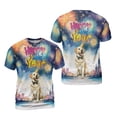 thumbnail image 3 of Happy New Year with Labrador Retriever Fireworks Holiday Xmas Winter 2025 All Over Print 3D Shirt Unisex Merch Lab Dog Lover Gifts - 00025, 3 of 6