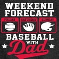 thumbnail image 3 of Instant Message - Weekend Forecast Baseball with Dad - Toddler & Youth Girls Short Sleeve Graphic T-Shirt, 3 of 6