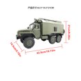 thumbnail image 3 of Bewildely 6 uds camión militar RC coche 6WD juguetes para niños adultos 1/16 6WD RC camión vehículo WPL B36 Kits de construcción modelo Verde, 3 of 6