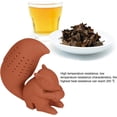 thumbnail image 3 of Silicone Squirrel Shape Tea Strainer, Reusable Food Grade Tea Infuser Novelty Loose Leaf Tea Filter(Coffee), 3 of 8