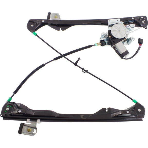 Window Regulator Compatible For 2008-2011 Ford Focus Front, Left Driver Sedan Power With Motor