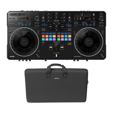 Pioneer DJ DDJ-REV5 4-Deck Serato DJ Controller Bundle with MAGMA Controller Black Case (2 items)