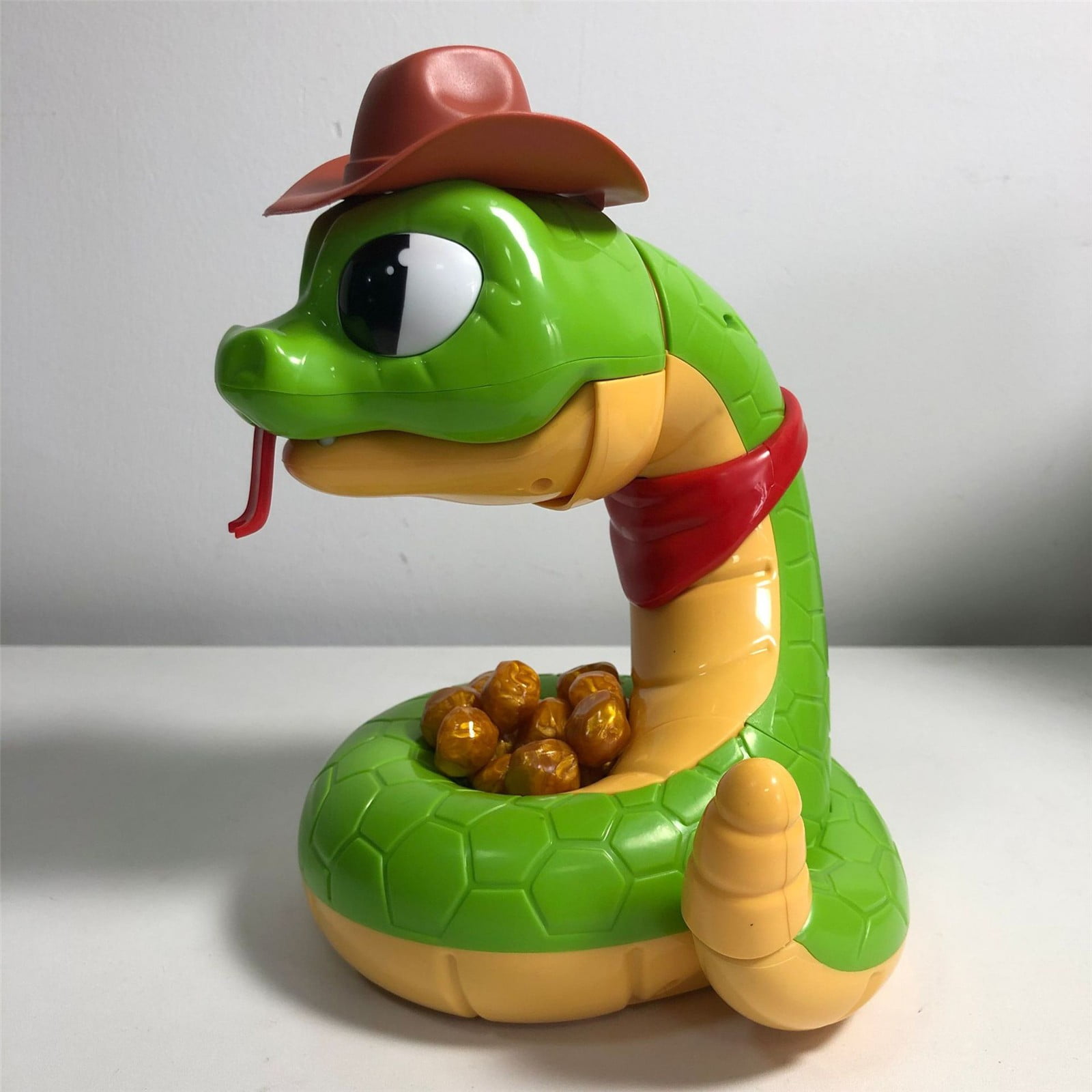 Rattlesnake, Jake, 6.3x8.3 Inch Electric Jake the Snake Game, Get the Gold Before He Strikes, 2-4 Players, Novelty Gifts for Birthdays and Holidays