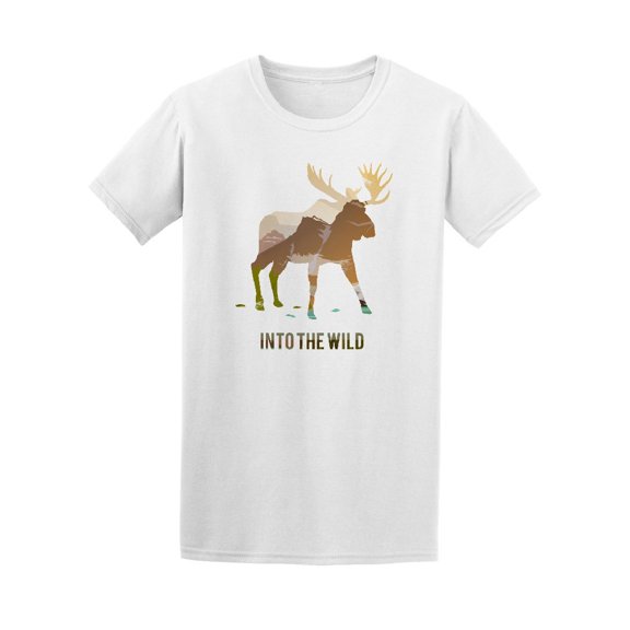 Into The Wild Moose Tee. Men's -Image by Shutterstock