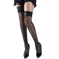 thumbnail image 1 of Calcetines de malla para mujer VISgogo, medias sexys de malla de encaje transparente, pantimedias huecas, negro VISgogo moda, 1 of 6