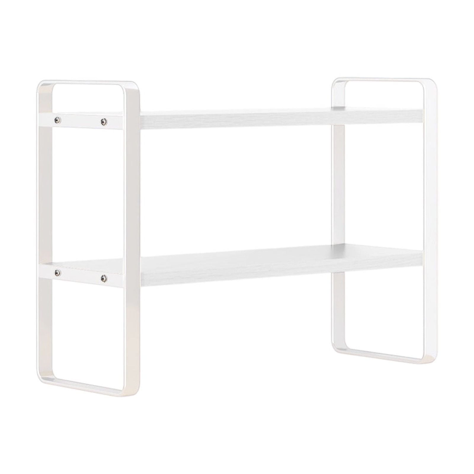 Votnto Double-Tier Desktop Storage Shelf Student Desk Organizer, Office Computer Desk Tiered Shelf for Books Accessories