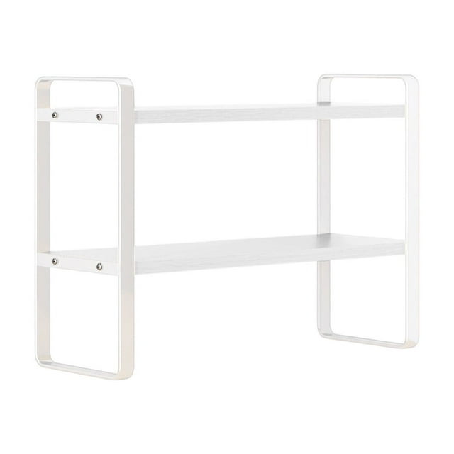 SDNall Home Office Desks, Desk Organizers and Storage, Book Shelf Organizer for Kids, Double-Tier Desktop Storage Shelf Student Desk Organizer Office Computer Desk Tiered Cabinet
