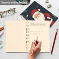 thumbnail image 4 of FORMRS 1-Subject Spiral Notebook 8" x 5" College Ruled 60 Refillable Sheet, Blue Christmas Santa, 4 of 7