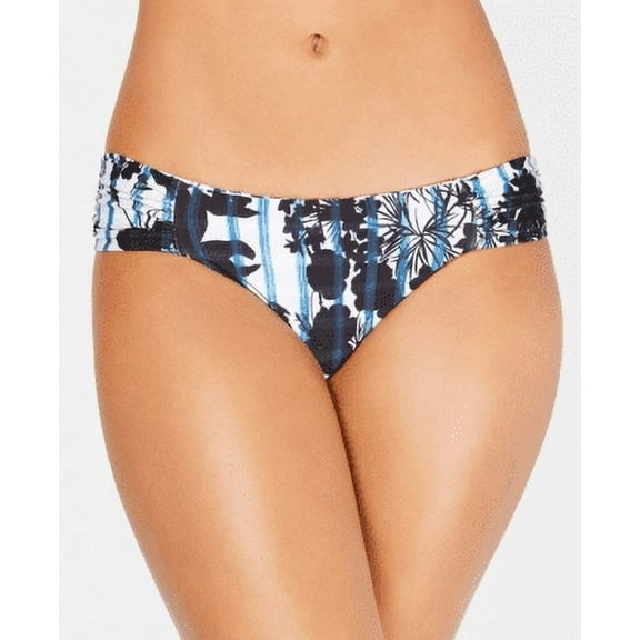 Lucky Brand Women's Reversible Bikini Swim Bottom Separates Swimsuit M, Ink Blue