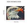 thumbnail image 3 of Autua Bald Eagle American Flag USA Canvas Wall Decor Independence Day 20x16in, 3 of 6