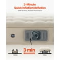 thumbnail image 2 of VEVOR Air Mattress with Frame & Pump 2 Person Inflatable Camping Cot 600lbs, 2 of 9
