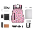 thumbnail image 4 of Disketp pink Holiday Joy Mochila Ligera e Impermeable, Mochila de Día Resistente para Viajes, Senderismo y Uso Diario para Hombre y Mujer, 4 of 7
