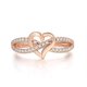 thumbnail image 1 of Anillos De Amor infinito para parejas, joyería de doble Color para mujer, regalo de compromiso de boda delicado, joyería de moda DZR029, 1 of 4