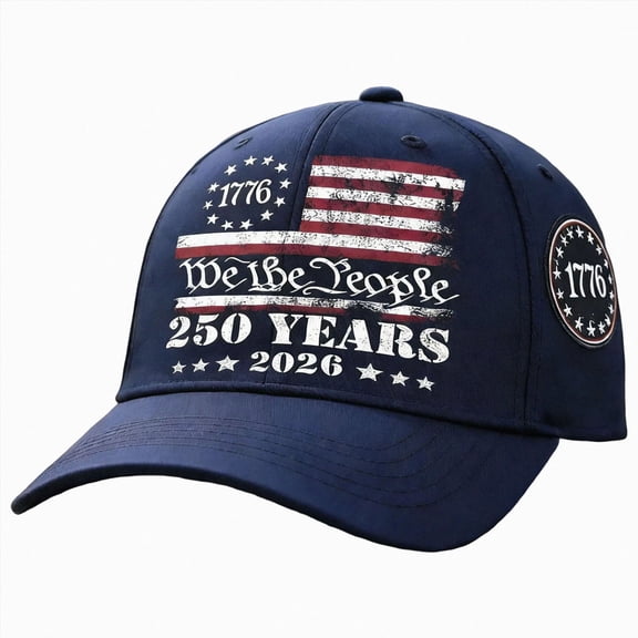 NIEWTR America 250 Hat Baseball Cap for Men Women Adjustable Embroidered Patriotic Eagle Country Hat 1776-2026 Semiquincentennial(A-Navy,One Size)