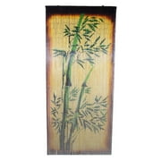 Bamboo54 Earthtone Florals Bamboo Beaded Curtain-Design:Bamboo Scene