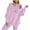 Purple, variant on Aofany Womens Oversized Hoodies Sweatshirt Long Sleeve Pullover Sweatshirts With Pockets And Vest Fall 2 Piece Suit