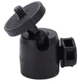thumbnail image 2 of Camera Head Ball Adapter, Universal 2KG Load 1/4 Screw Lightweight Portable Mini Tripod Ball Head  For Microphone, 2 of 8