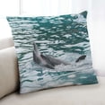 thumbnail image 1 of Ahgly Company Animals Dolphin Indoor Throw Pillow, 18 inch by 18 inch, 1 of 6