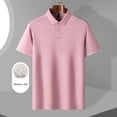thumbnail image 6 of Men's Mulberry Silk Polo Shirts Summer Shirts Short Sleeve Polo Shirt, 6 of 22
