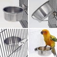 thumbnail image 5 of 2 Pack Bird Ca Food Dispenser Parrot Food Dish Bird Er For Ca, Less Steel Bird Food H Container For, 5 of 5