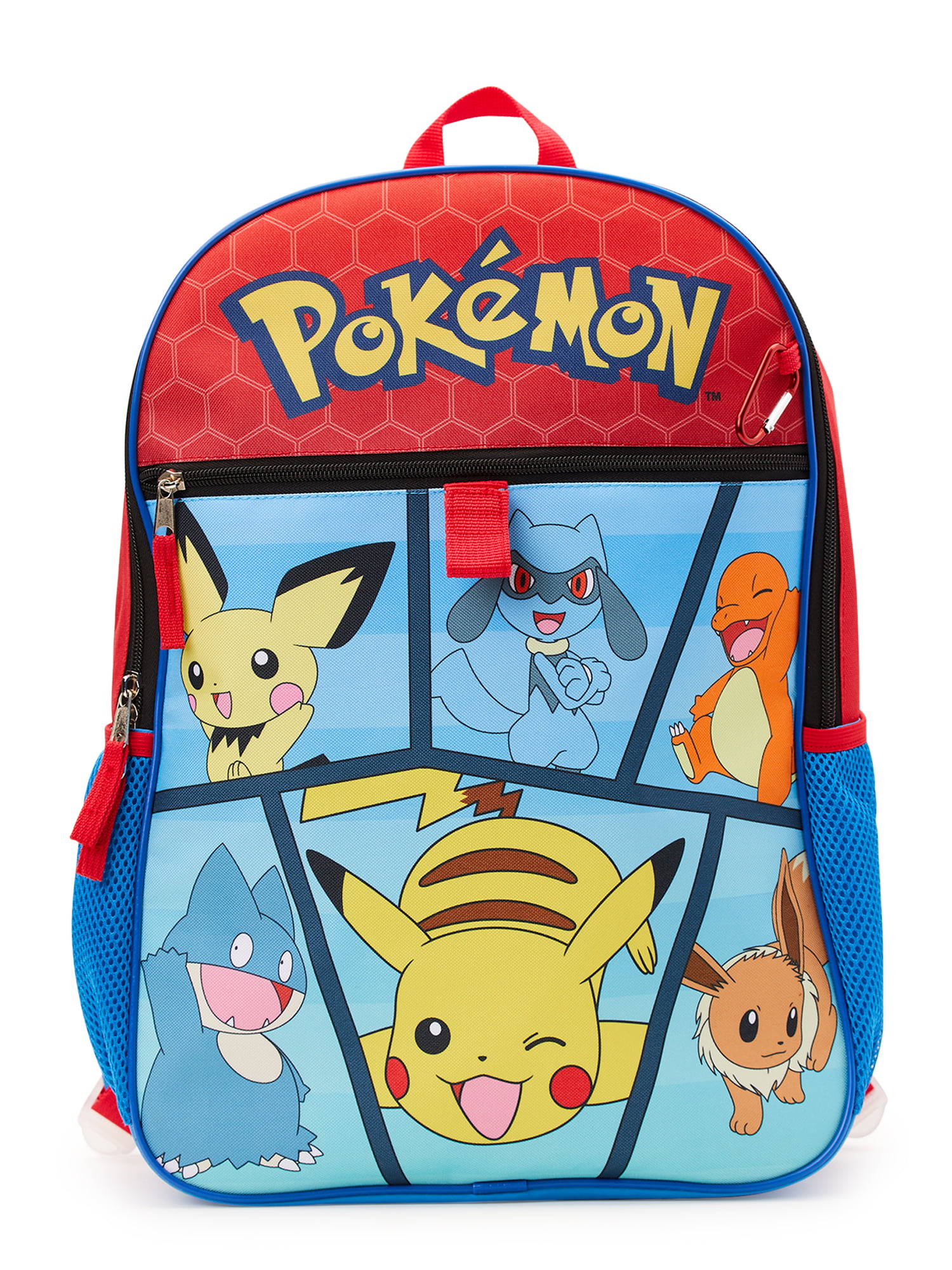 Pokemon 16 Laptop Backpack and Lunch Bag Set, 4-Piece, Multicolor