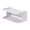 White, variant on Space Saving 2 tiers Bedside Organizers Wall Mount Shelf For Smartphones Glasses Toiletries ABS Construction Multipurpos