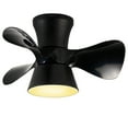 thumbnail image 4 of Black Led Ceiling Fan With Light Remote Control 3 Color Temperatures 6 Wind Levels For Bedroom Living Room 22.8X11 Inch, 4 of 9