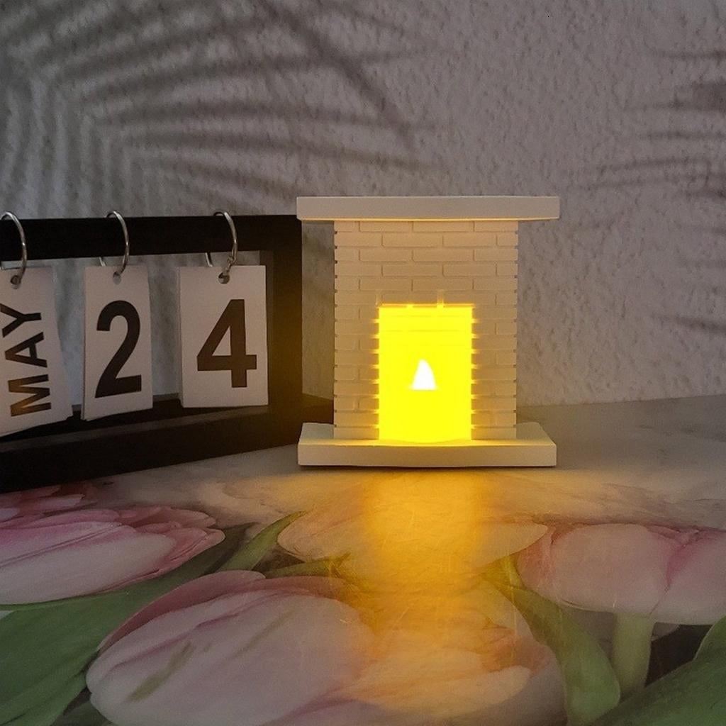 Candle Holder Silicone Mold European Fireplaces Candlestick Cement Plaster Craft Mould DIYs Resin Candle Stand Hom